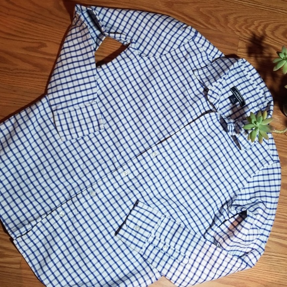 Boys lands end button up dress and size lg - Picture 1 of 4